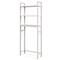 Space Saving Over The Toilet Storage Rack with 3 Tier Metal Shelves and Hooks for Bathroom Organizer